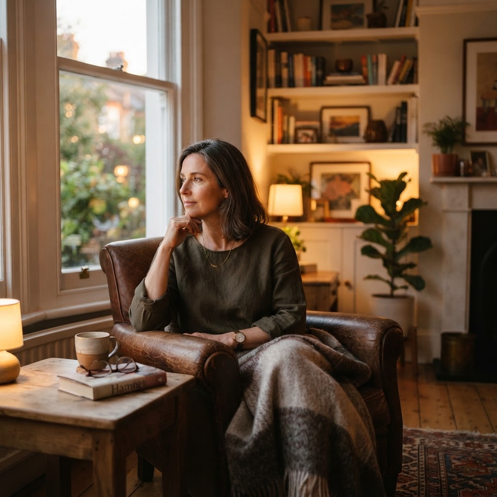 Person reflecting on what truly matters in life after achieving material success