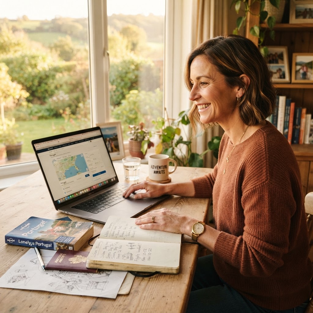 Person taking a first step toward investing in experiences over things